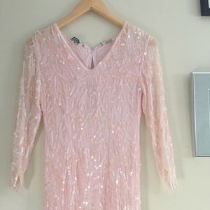 Vintage Blush Sequin Dress